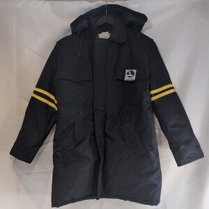 Evin Telescopic Sleeve Eastern M Coat Airline Winter Jacket Zip Navy Blue Pilot